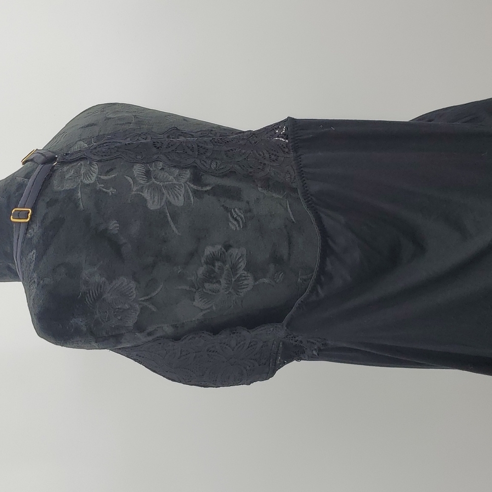 Daisy Fuentes Women  Chemise Teddy Babydoll Soft Stretch Mother Day Black Sz 1X - Picture 4 of 17